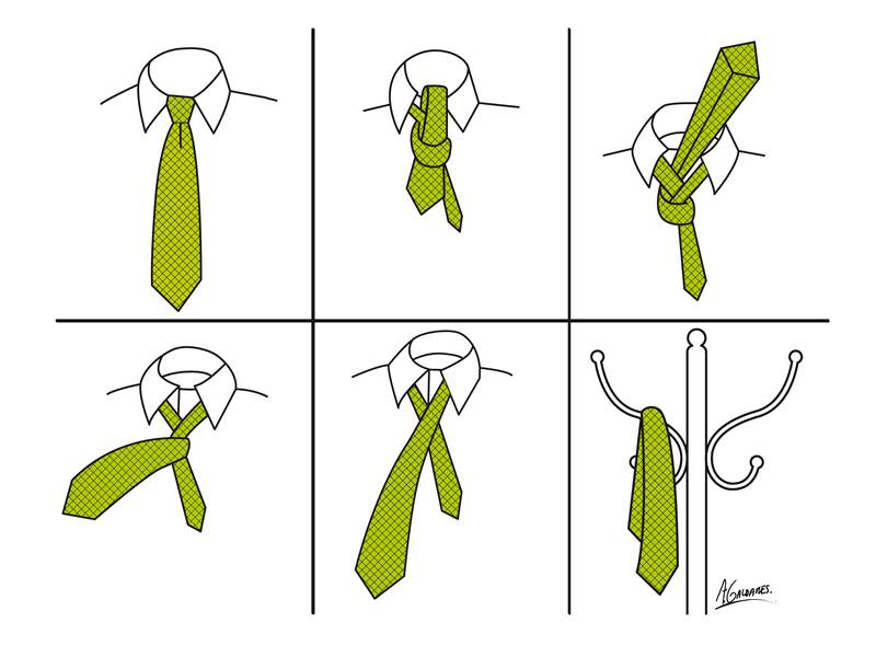 nudo de corbata simple paso a paso